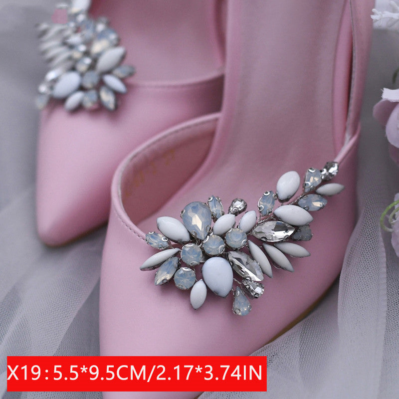 Ladies Wedding High Heels Fashion Buckle Accessories Clothes Decoration