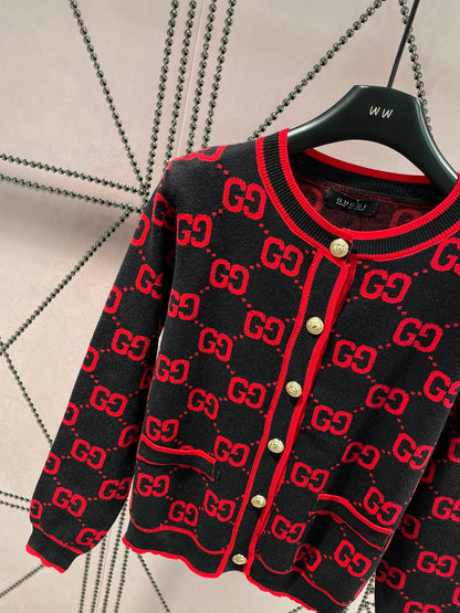 G Fashion Black Printed Cardigan XC0723101912