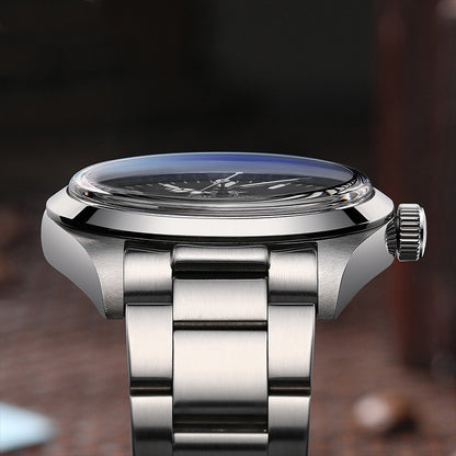 Multifunctional Waterproof Quartz Watch With A Stainless Steel Band Luminous Business Wristwatch
