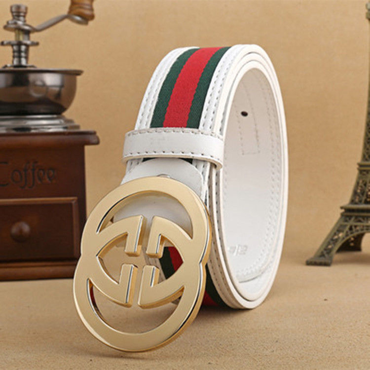 Men's Belt High-Grade Letter Leather Business Belt All-Match Casual Pants Belt G021402