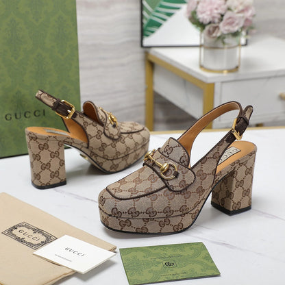 New Women's Horsebit Mid-heeled Sandals and High Heels