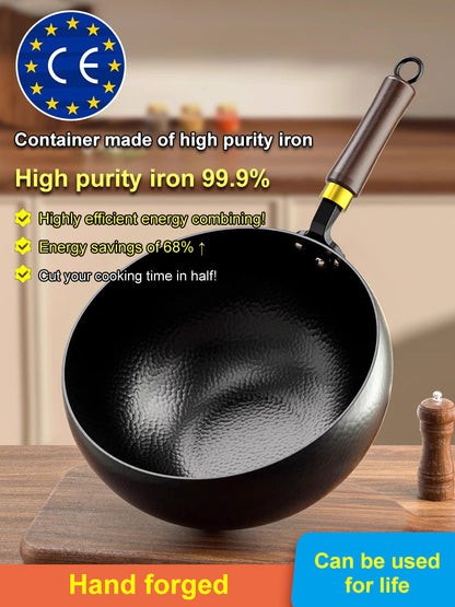 🔥【Hand-made Hammered Pot】Unlock Culinary Mastery with Japan's Legendary Rust-Free Iron Pan!