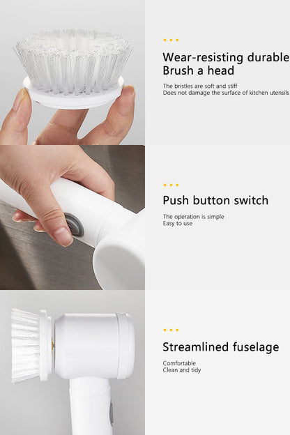 Electric Kitchen Bathroom Cleaning Tool Set