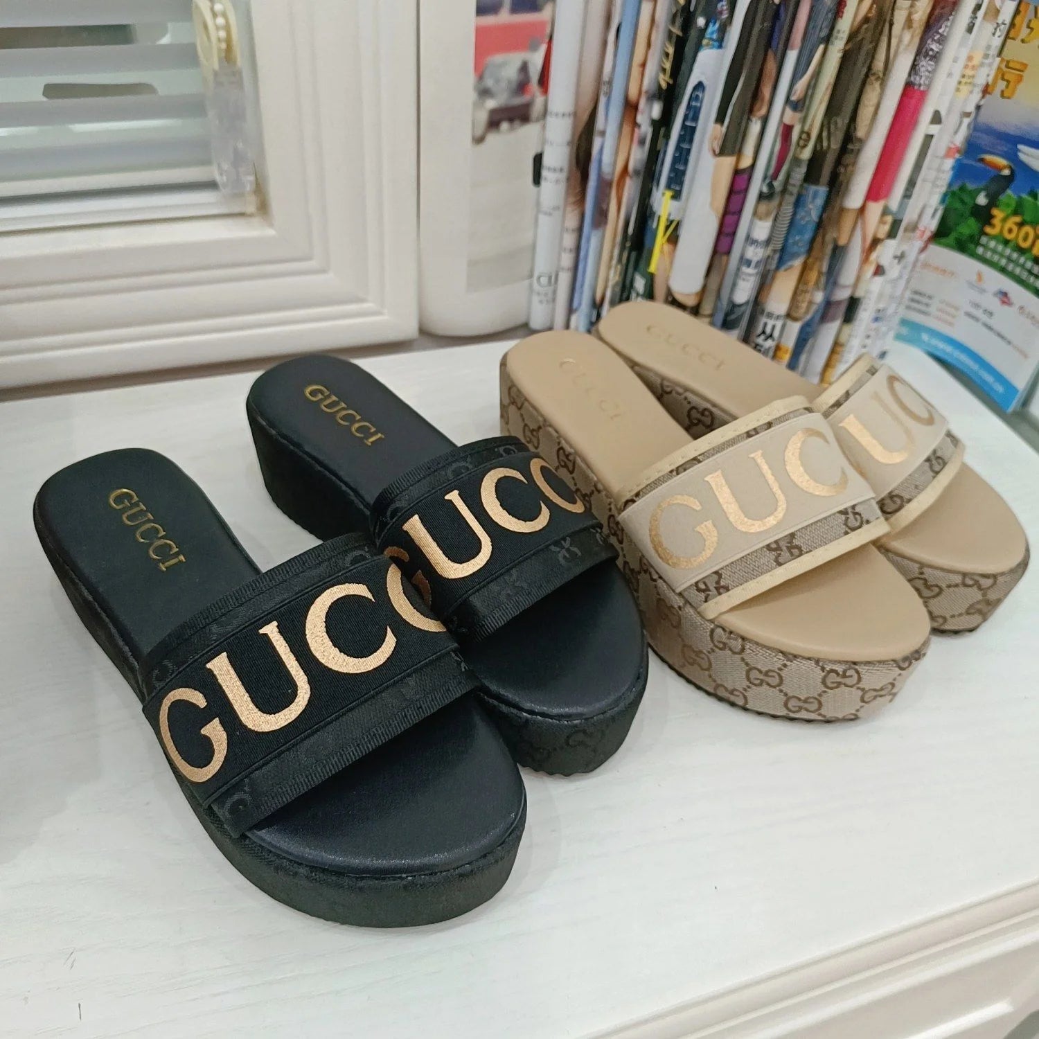 New Metallic Letter Women's Sandals 1024031806