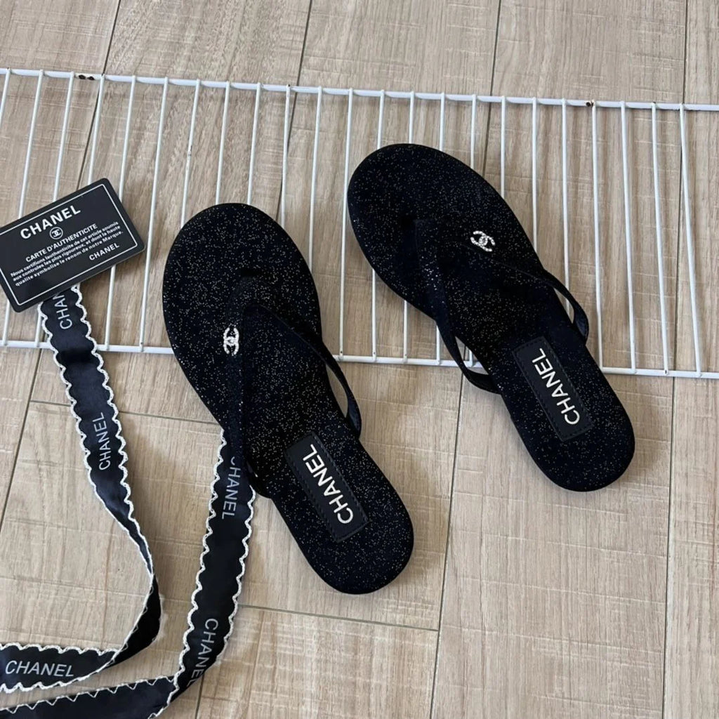 New Arrival Sandwich Black All-Match Beach Holiday Flats 1024061702