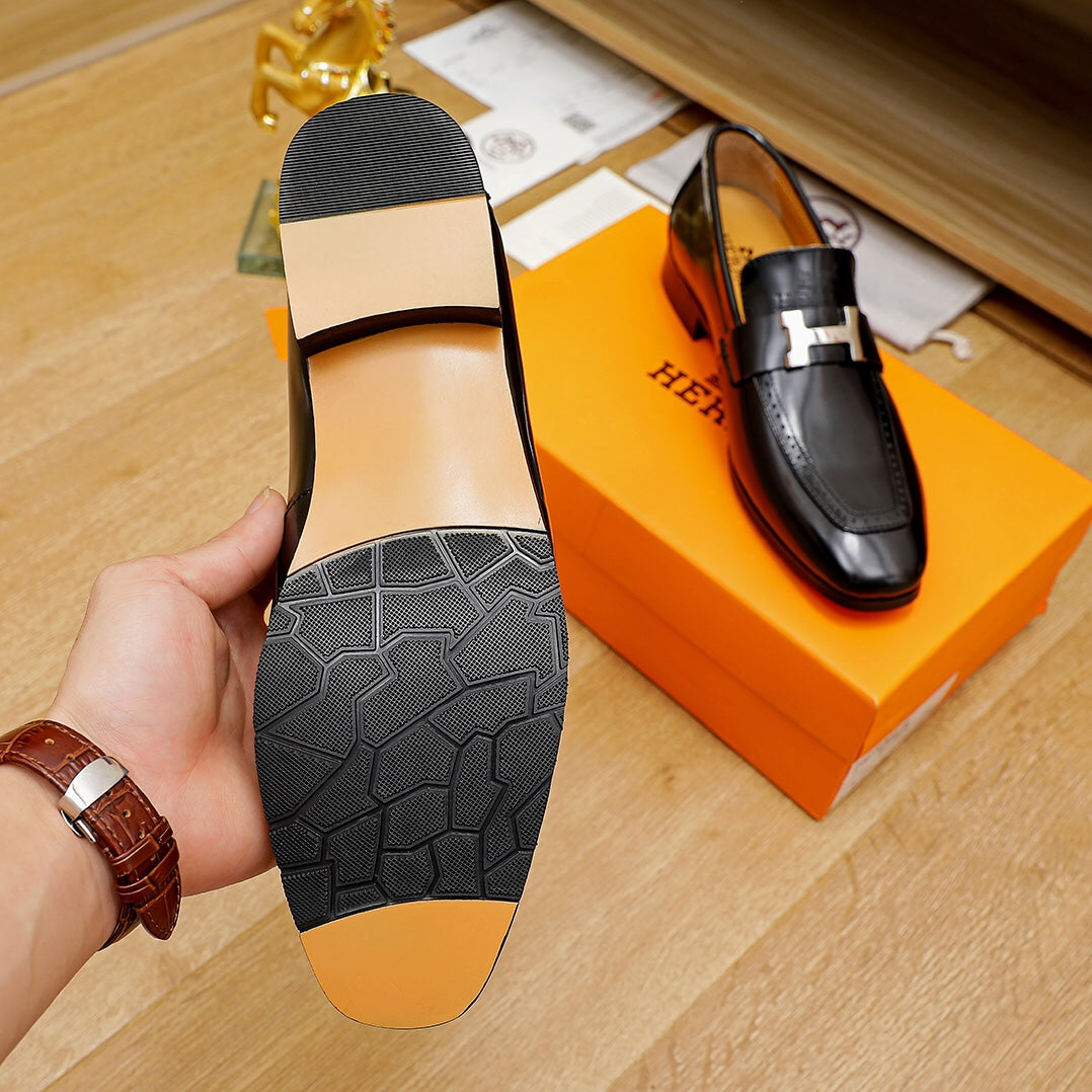 HMS Fashion Men's Cowhide Leather Shoes 0725022102