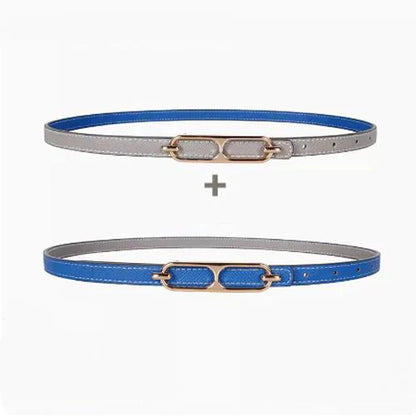 New H Family Leather Fine Belt 1024032019