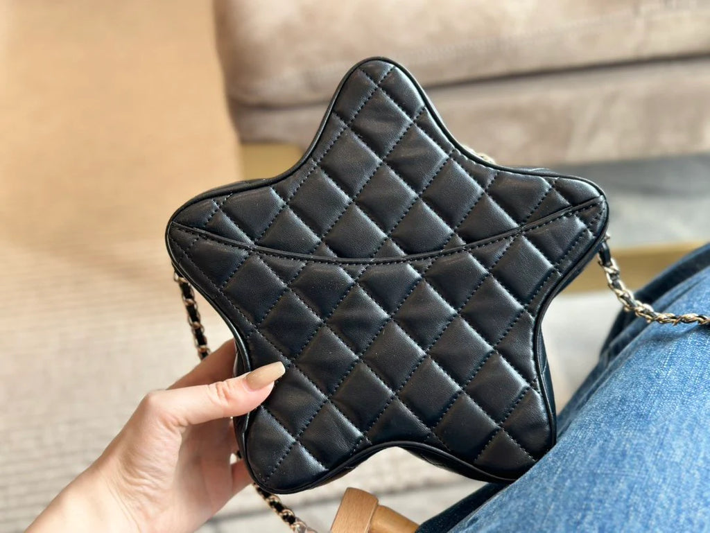 CNL Fashion Rhombus Five-pointed Star Bag 0724021904