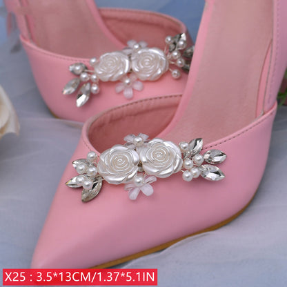 Ladies Wedding High Heels Fashion Buckle Accessories Clothes Decoration