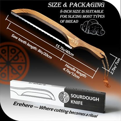 8-Inch Serrated Bread Knife – Clean Cuts Through Any Loaf