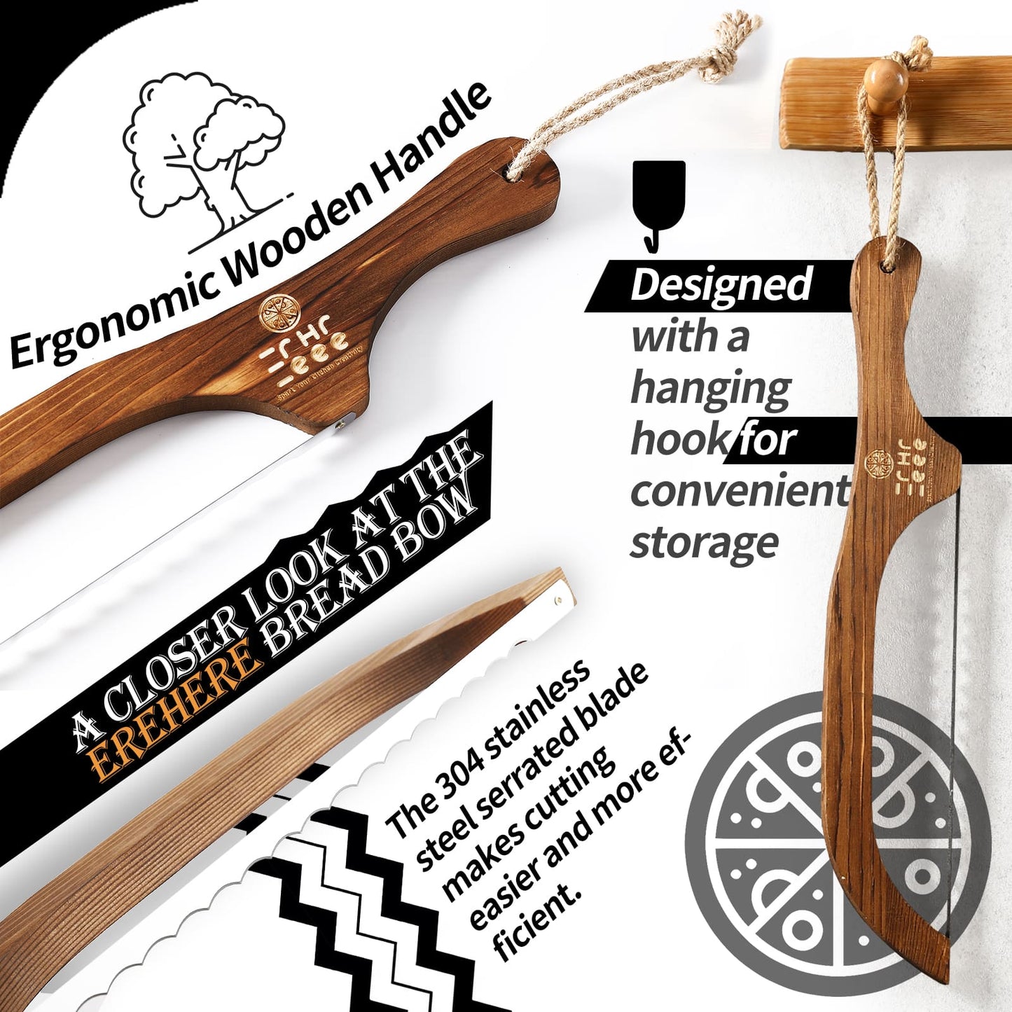 8-Inch Serrated Bread Knife – Clean Cuts Through Any Loaf