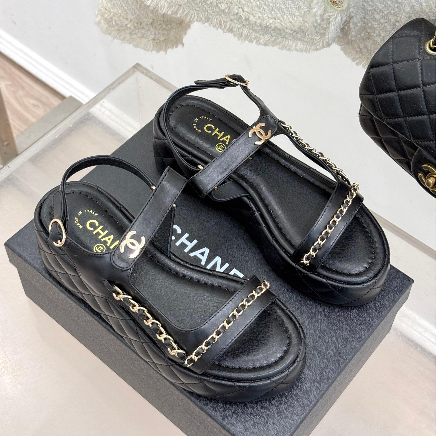 CNL Diamond chain thick-soled platform sandals 0725031110