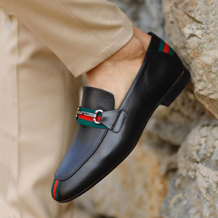 Men's Classic Dress Shoes Black Penny Loafer 02062901