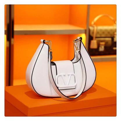 New Solid Color Litchi Underarm Bag Fashion Shoulder Bag 1024051518