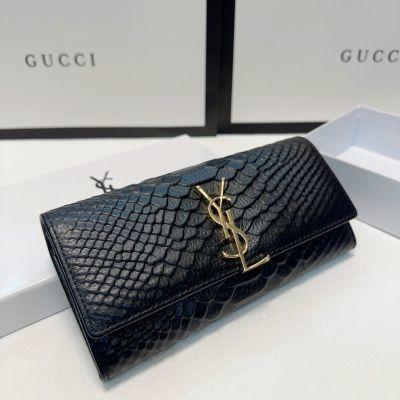 New Women's Long Wallet Snake-print Cowhide Card Bag 1024031307