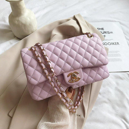 Small fragrant style rhombus chain bag 0823113010