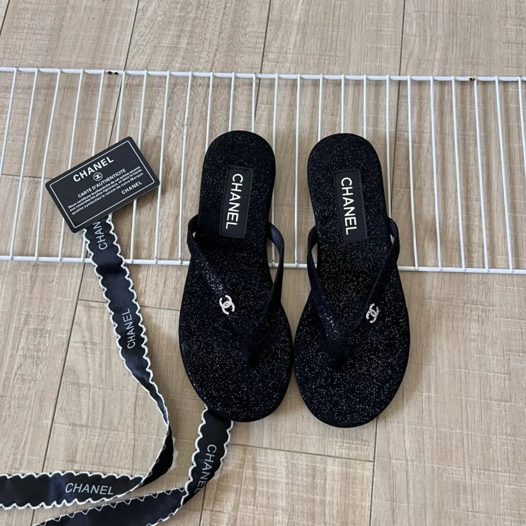 New Arrival Sandwich Black All-Match Beach Holiday Flats 1024061702