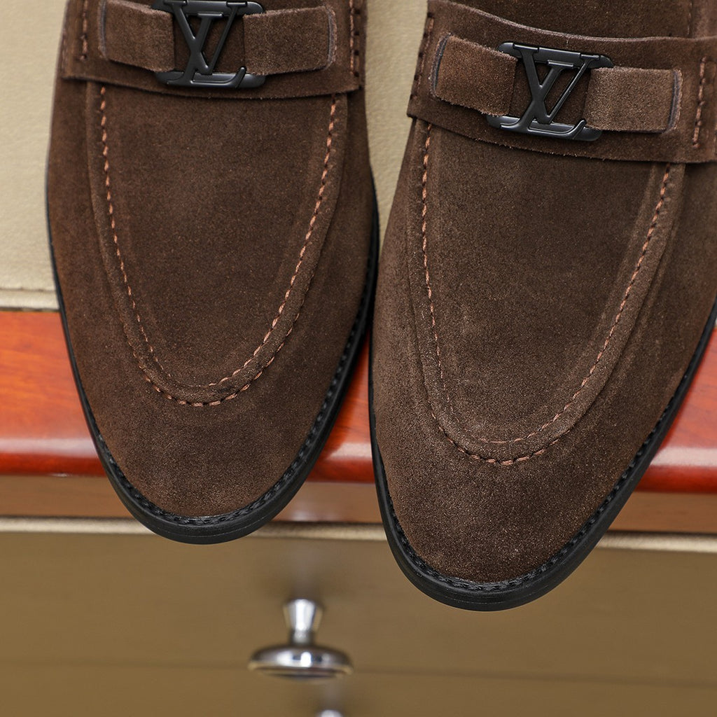 Lvv men's suede business boat shoes 0725062318