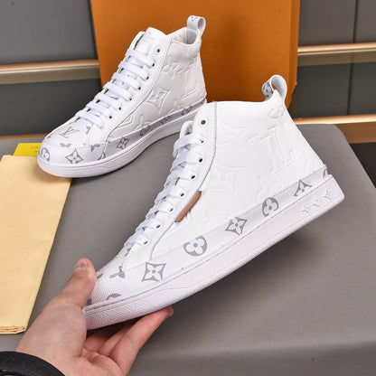 Leisure Pattern Two Tone Trendy High-top Shoes
