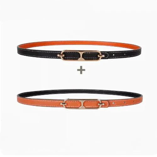New H Family Leather Fine Belt 1024032019