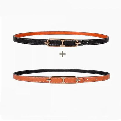 New H Family Leather Fine Belt 1024032019