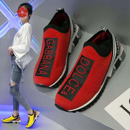 New Fashion Flyknit Sports Shoes Women's Single Shoes 1023122601