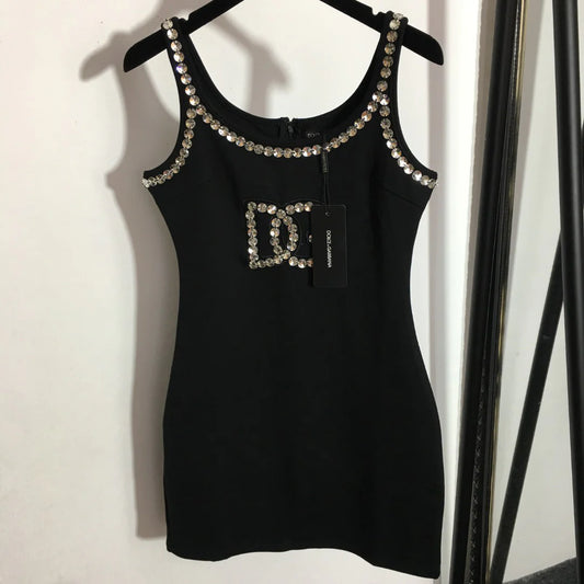 DG*New Studded Slim Sleeveless Vest Dress 1025063005