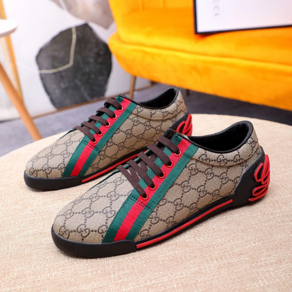 GG classic printed low-top rubber-soled sports shoes 0725061703