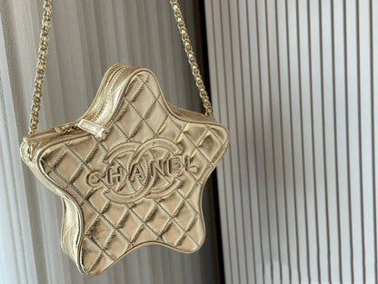 CNL Fashion Rhombus Five-pointed Star Bag 0724021904