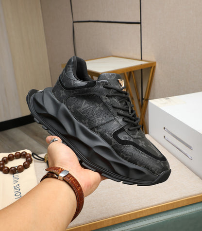 Lvv fashion luxury printed rubber sole sports shoes 0724121601