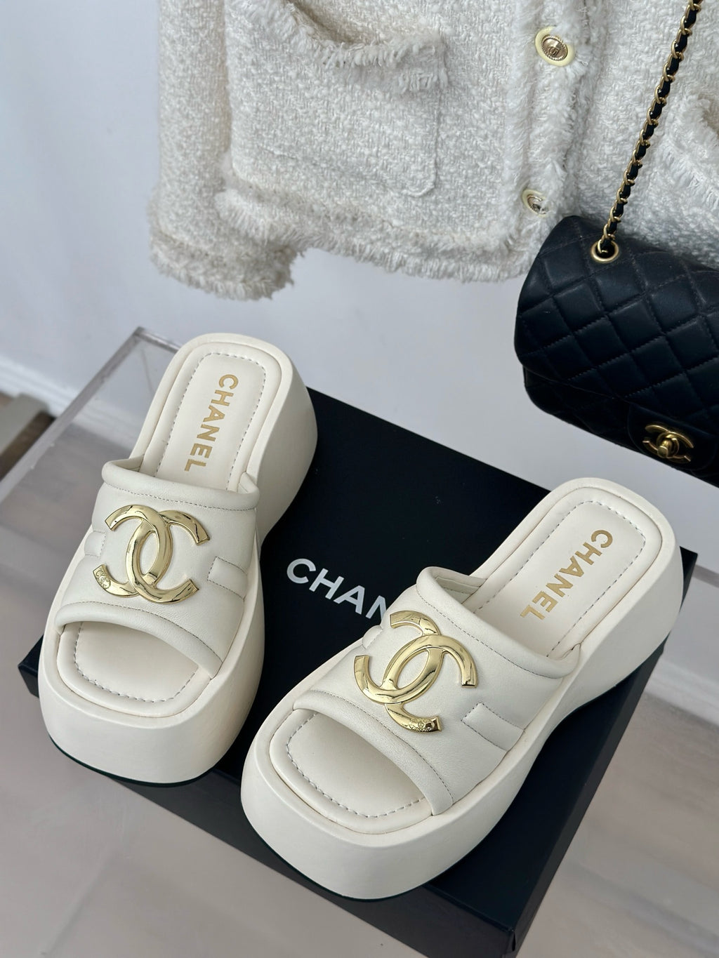 CNL Women Leather Platform Sandal 0724062801