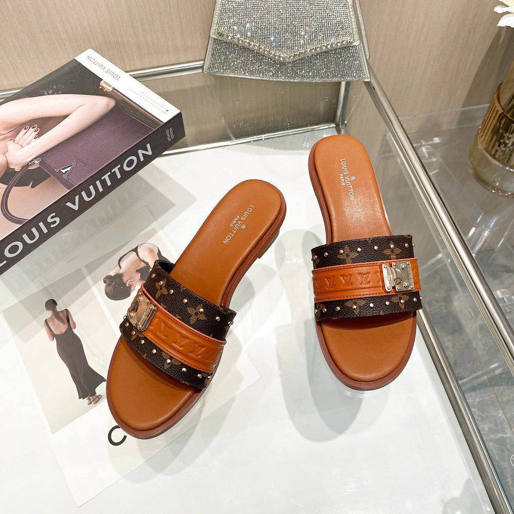 23 early spring new Lock It series letter buckle sandals and slippers XC160616012