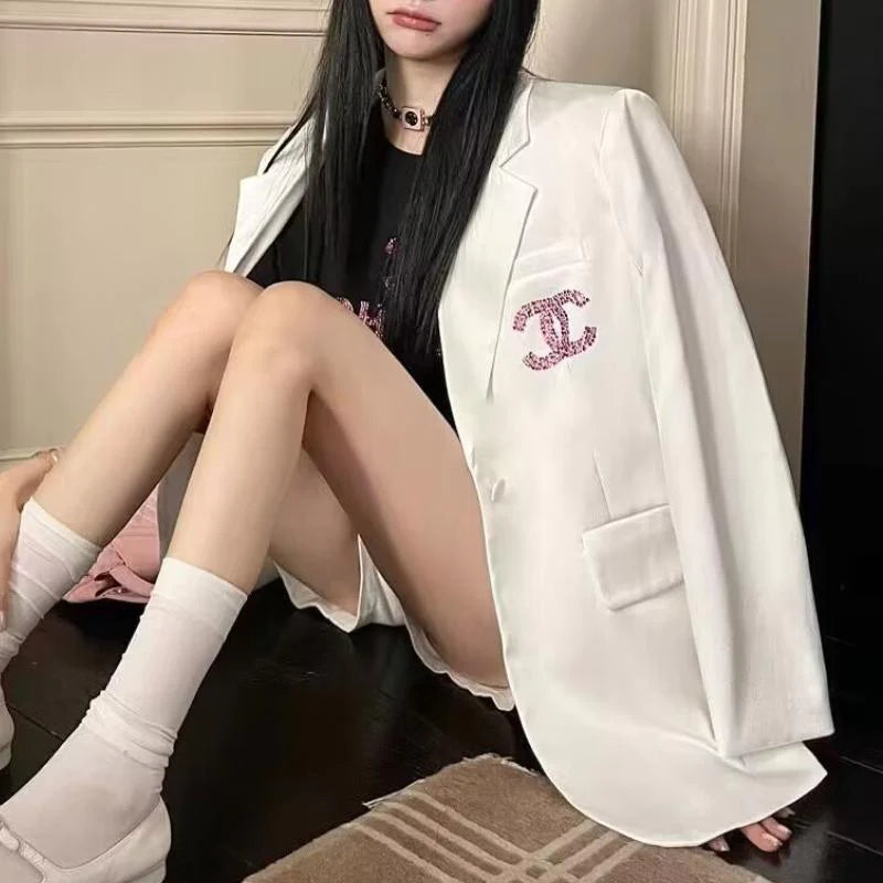 New Composite Hot Rhinestone Suit All-match Jacket 1024030603