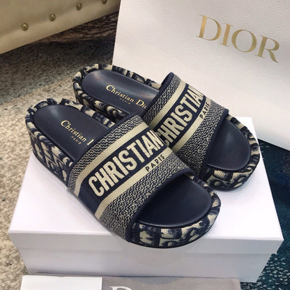 D High Quality Printed Embroidered Slippers 0724061403