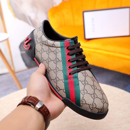 GG classic printed low-top rubber-soled sports shoes 0725061703