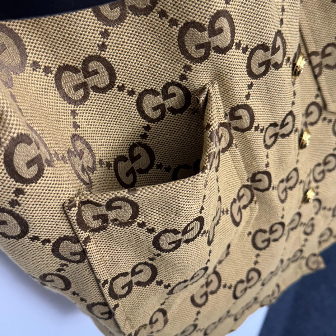 New Vintage GG Stand Collar Long-Sleeve Shirt 1025102101