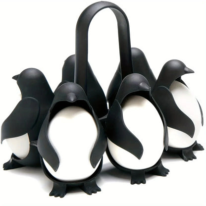 Penguin-Shaped Hard-Boiled Egg Rack Unique Kitchen Gadgets for Egg Storage and Cooking Utensils for Egg-Boiling