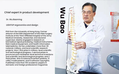 Dropshipping Gift CJH Waist protection Seat Cushion, Ergonomic Sitting Chair, Backrest, Portable Correction Seat for Office Use