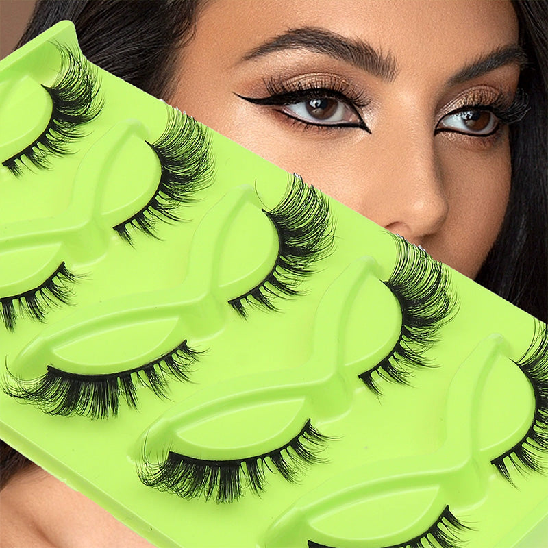 Storm Waltz 5 Pairs Natural Glue-on Lashes