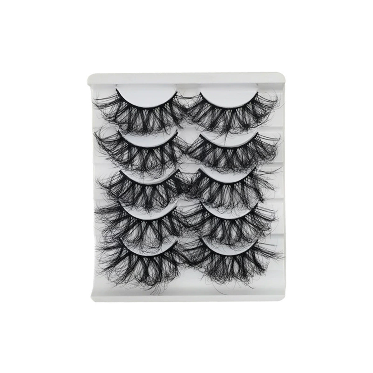 Ebony Wing 5 Pairs Natural Glue-on Lashes