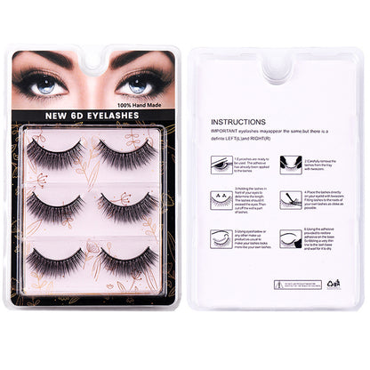 Sultry Soul Ⅲ 3 Pairs Natural Glue-on Lashes