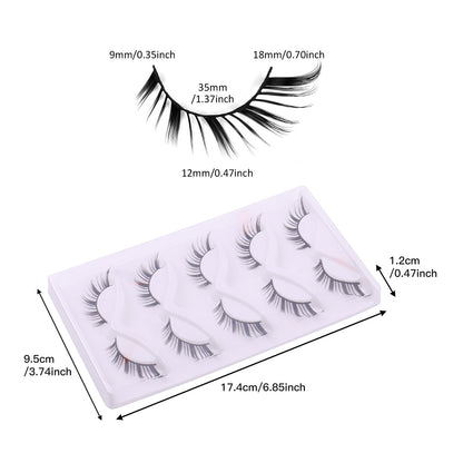 Today's Luck 5 Pairs Natural Lashes