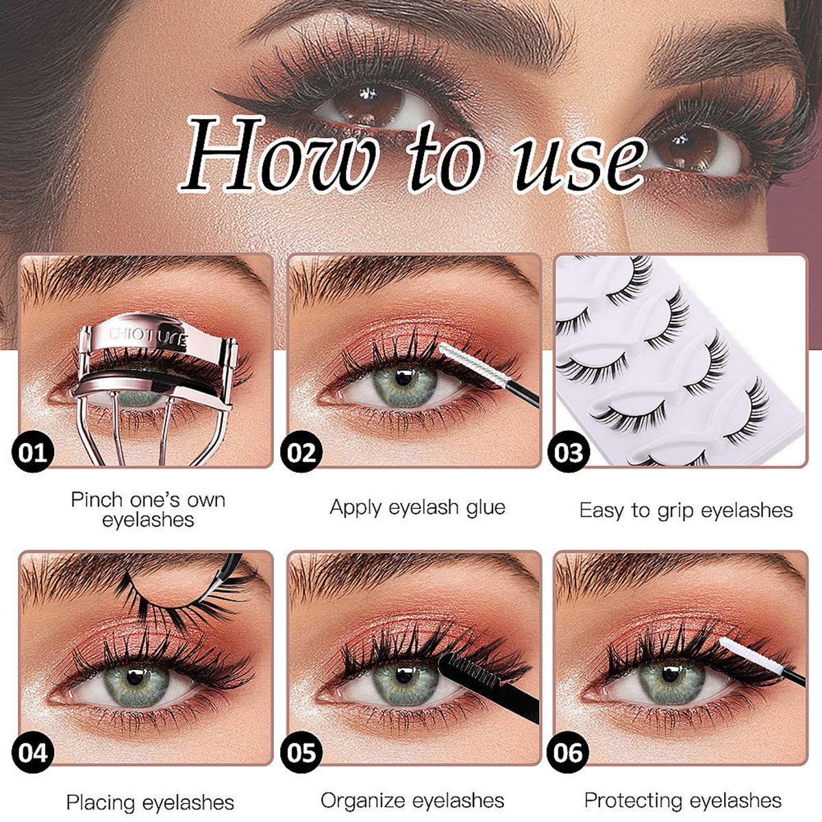 Today's Luck 5 Pairs Natural Lashes