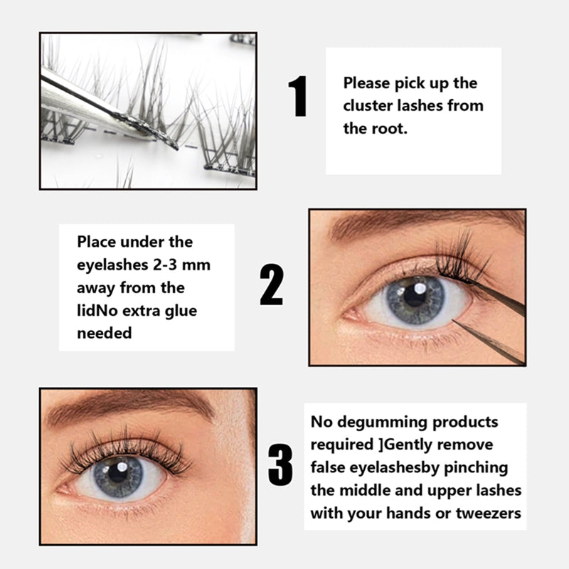 Opium Haze Segmented Natural Glue-on Lashes