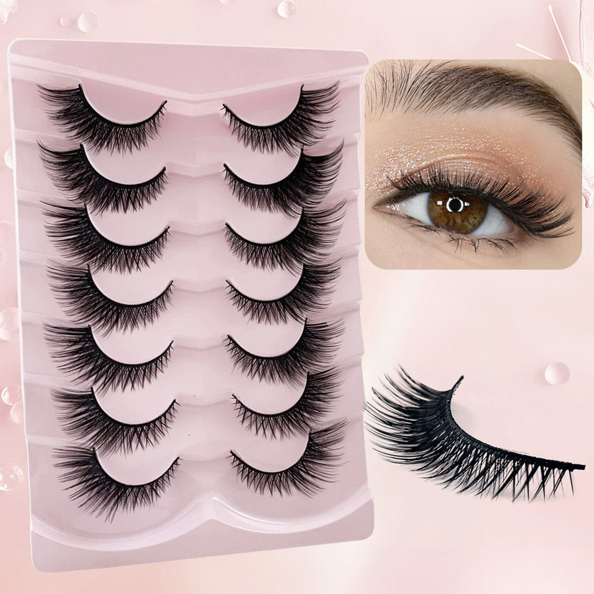 Twilight Fringes 7 Pairs Natural Glue-on Lashes