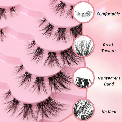 Butterfly Wing 7 Pairs Natural Lashes
