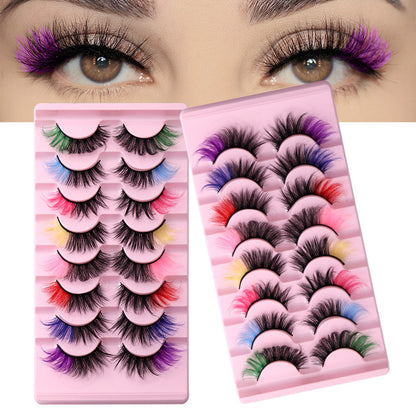 Party Time 8 Pairs Glue-on Dramatic Lashes