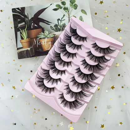 Moss Spring 7 Pairs Natural Glue-on Lashes