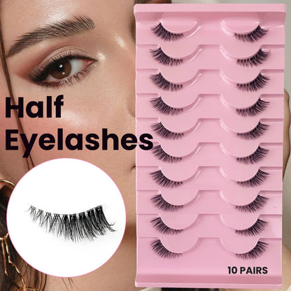 Free Soul 10 Pairs Natural Glue-on Lashes