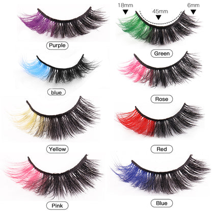 Party Time 8 Pairs Glue-on Dramatic Lashes